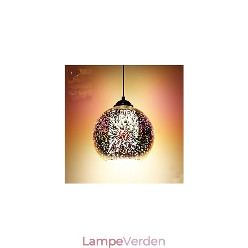 Enkelt bord 3D Glas Creative Pendant