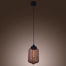 70W moderne glaspendel i transparent flaskedesign
