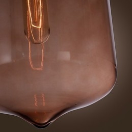 70W moderne glaspendel i transparent flaskedesign
