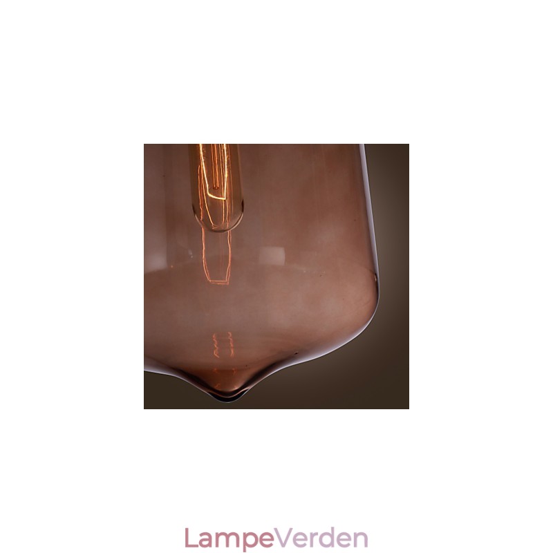 70W moderne glaspendel i transparent flaskedesign