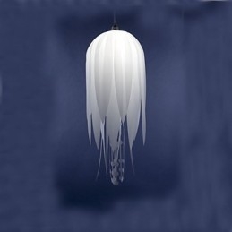 Pendel Moderne Minimalistisk Hvid 1 Letmetal og