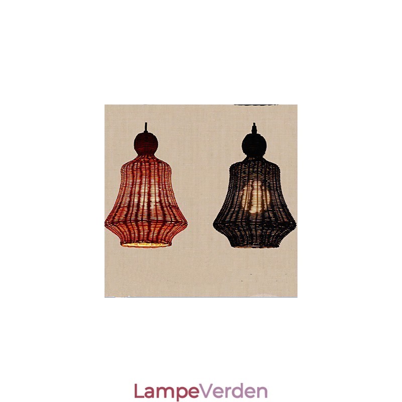 Hyacint rattan lysekrone