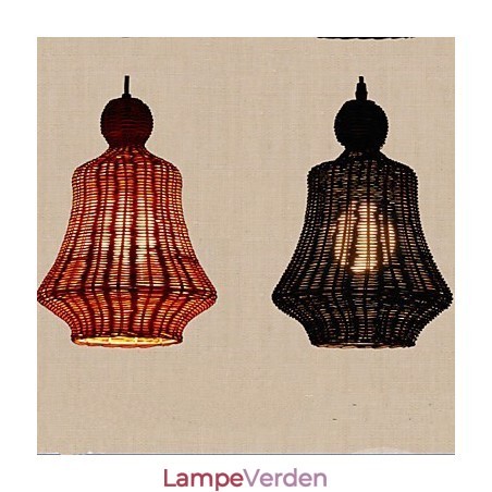 Hyacint rattan lysekrone