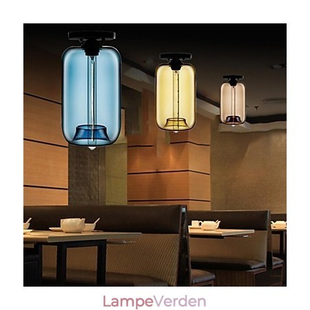 Retro kreativ enkelthoved glaspendellampe Cafe i guldfiskskålen Retro kreativ enkelthoved glaspendellampe Cafe i guldfiskskålen