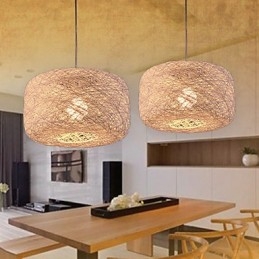 Europæisk mode lysekrone Moderne Minimalistisk Home Rattan Balls Lysekrone