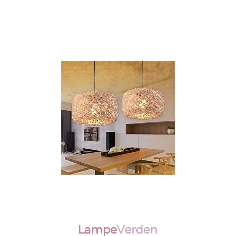 Europæisk mode lysekrone Moderne Minimalistisk Home Rattan Balls Lysekrone