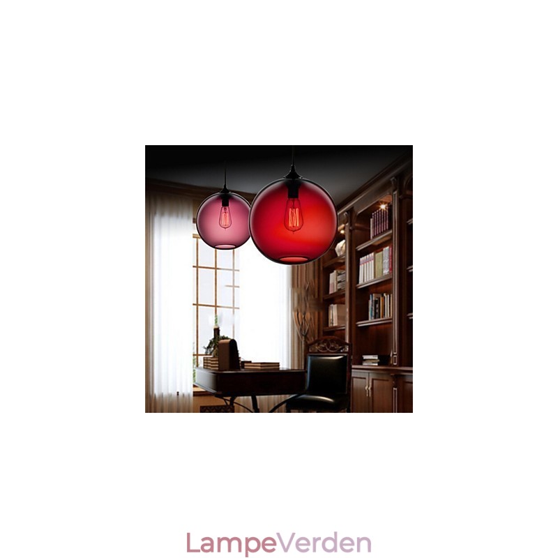 Retro kreativ enkelthoved glaspendellampe Cafe i guldfiskskålen