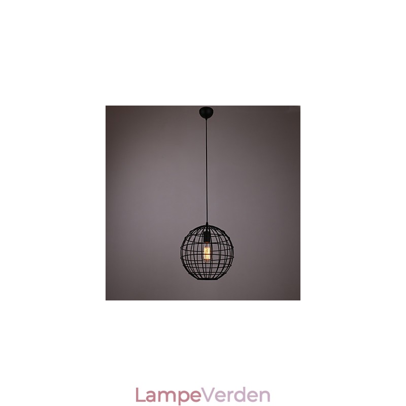 Mini pendel sfærisk lampe 1 lys maleri behandling