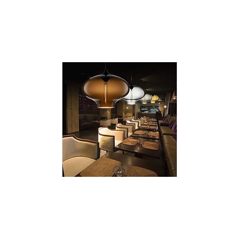 Retro kreativ enkelthoved glaspendellampe Cafe i guldfiskskålen