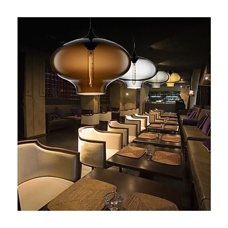 Retro kreativ enkelthoved glaspendellampe Cafe i guldfiskskålen