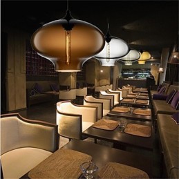 Retro kreativ enkelthoved glaspendellampe Cafe i guldfiskskålen