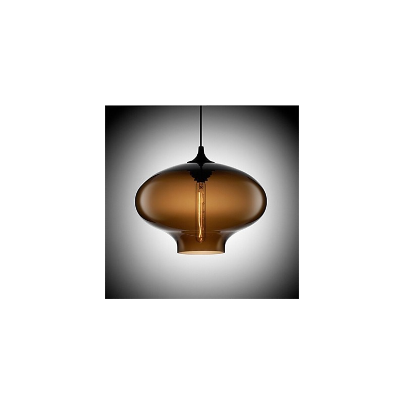 Retro kreativ enkelthoved glaspendellampe Cafe i guldfiskskålen