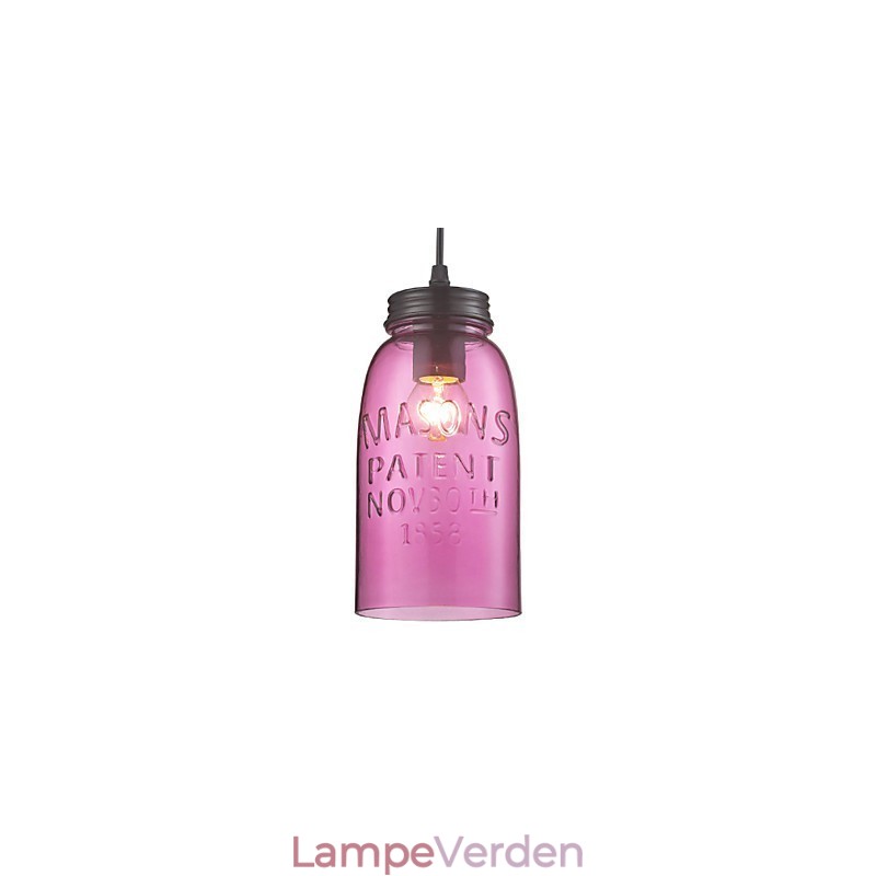 1 lys moderne glas pendel i gennemsigtigt bobledesign