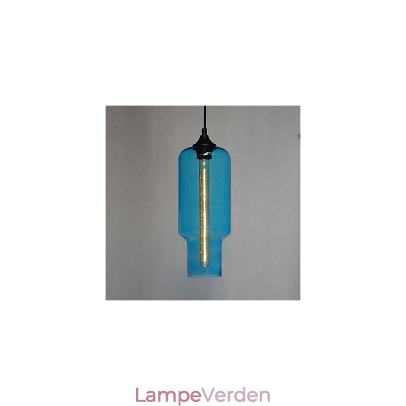 Moderne glaspendel i brunt bobledesign