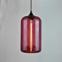 Flaskedesign vedhæng 1 lys minimalistisk jernmaleri