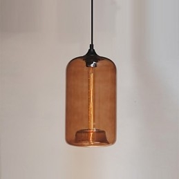 Flaskedesign vedhæng 1 lys minimalistisk jernmaleri