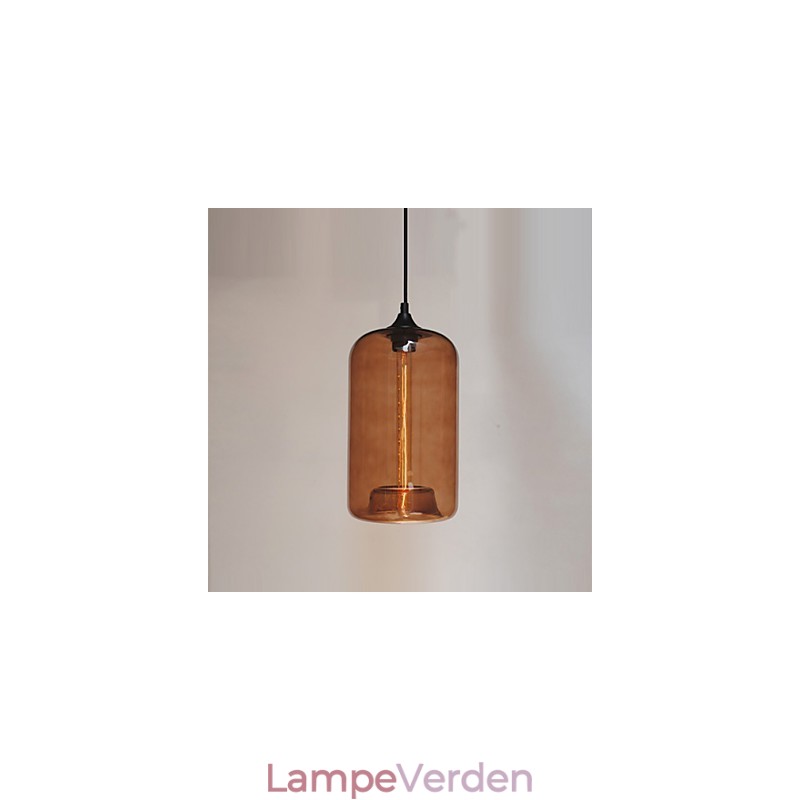 Flaskedesign vedhæng 1 lys minimalistisk jernmaleri