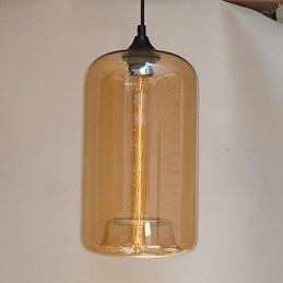 Flaskedesign vedhæng 1 lys minimalistisk jernmaleri