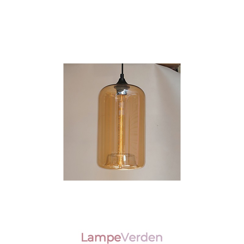 Flaskedesign vedhæng 1 lys minimalistisk jernmaleri
