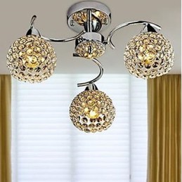 Kuppellys af moderne krystal Absorber Kuppellysmåltider Lysekrone Droplight Siddende