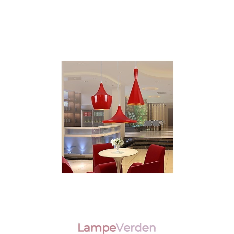 Americange Red 3 Head Meal Pendant