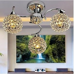 Kuppellys af moderne krystal Absorber Kuppellysmåltider Lysekrone Droplight Siddende