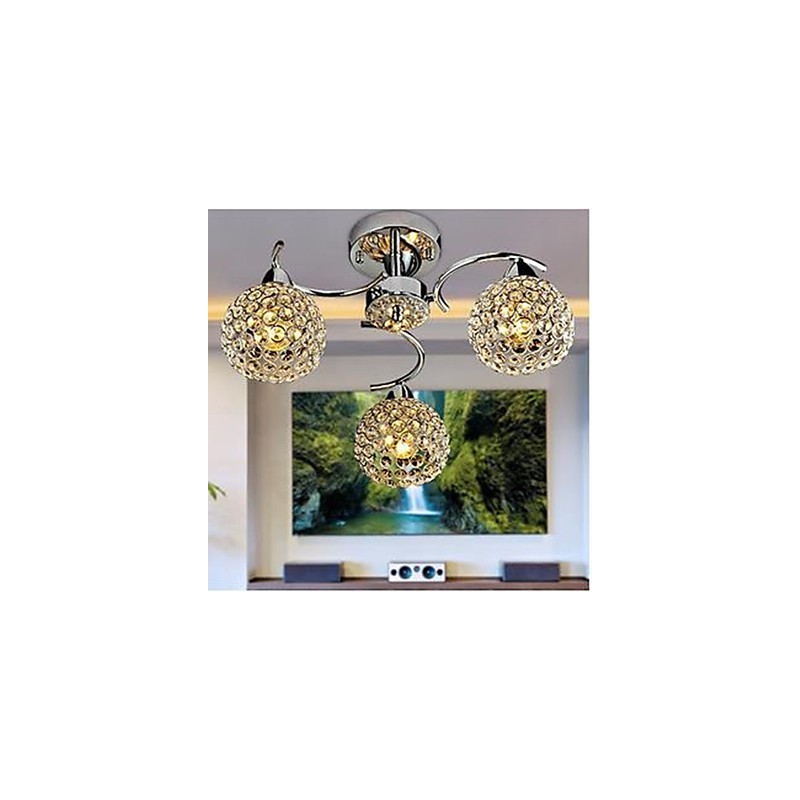 Kuppellys af moderne krystal Absorber Kuppellysmåltider Lysekrone Droplight Siddende