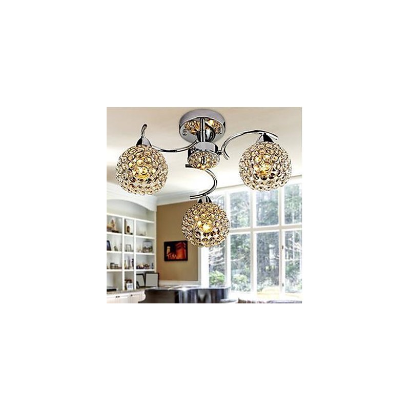 Kuppellys af moderne krystal Absorber Kuppellysmåltider Lysekrone Droplight Siddende