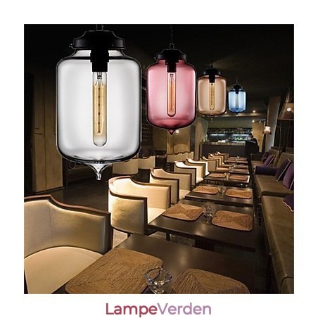 Retro kreativ enkelthoved glaspendellampe Cafe i guldfiskskålen Retro kreativ enkelthoved glaspendellampe Cafe i guldfiskskålen
