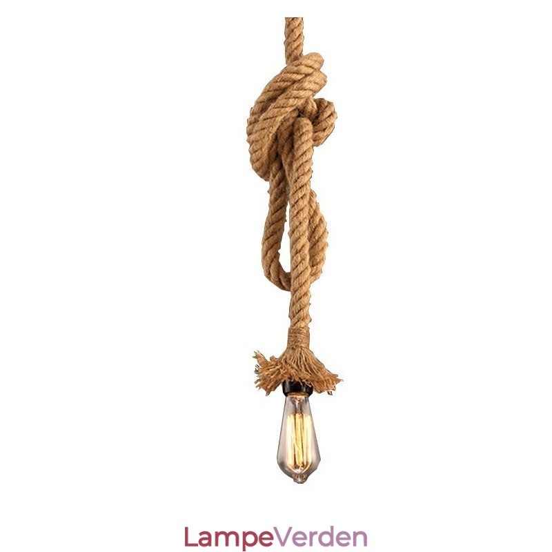 1 lys DIY kunst hampereb Light Creative hampereb lysekrone lang 100 cm Send 1 pære