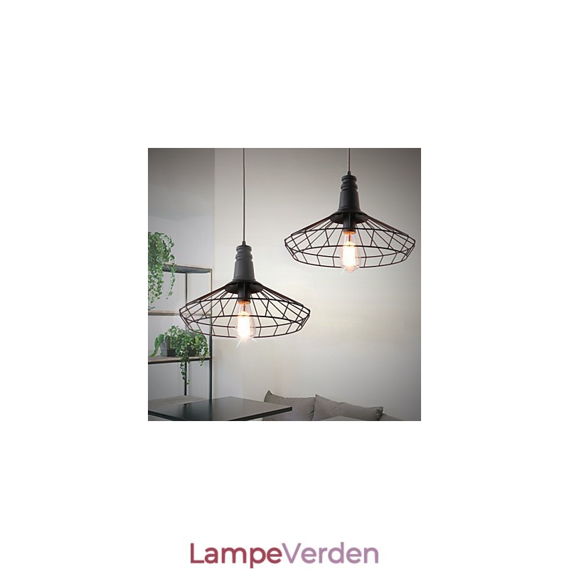 Rustik Lodge Retro Country Mini Style Maleri Metal Pendel Light Garage