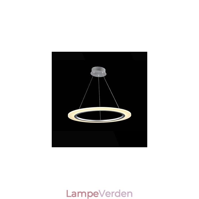 Pendel Rund Loftslysekrone Milky Acryl Loftslamper med Enkel Ring