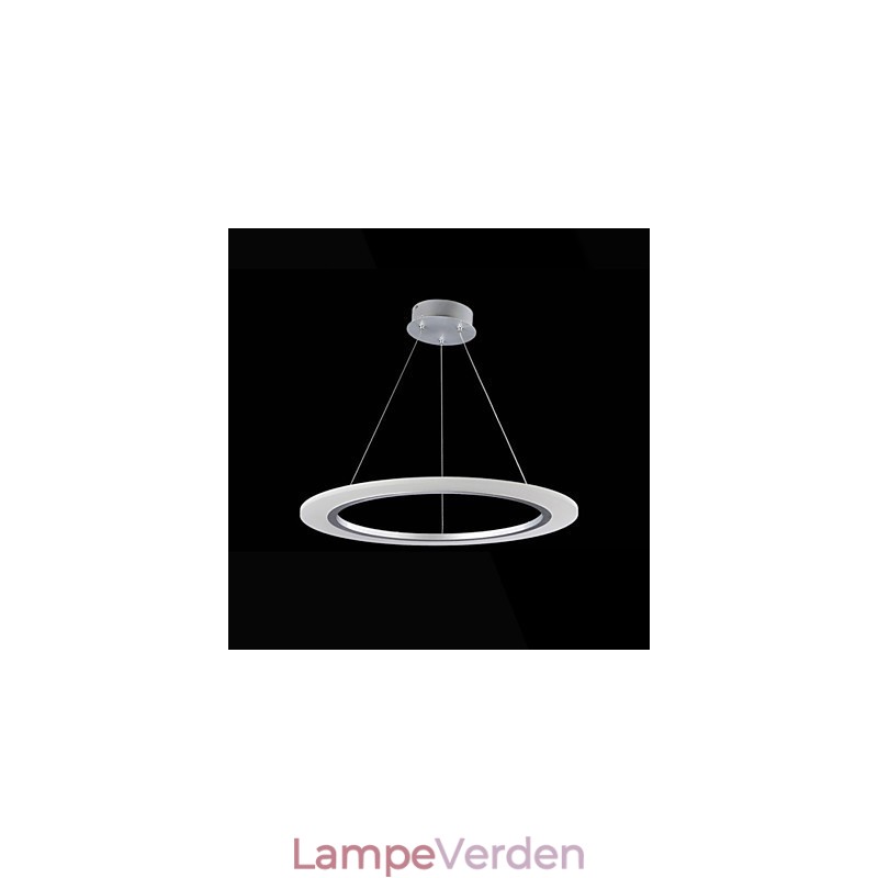 Pendel Rund Loftslysekrone Milky Acryl Loftslamper med Enkel Ring