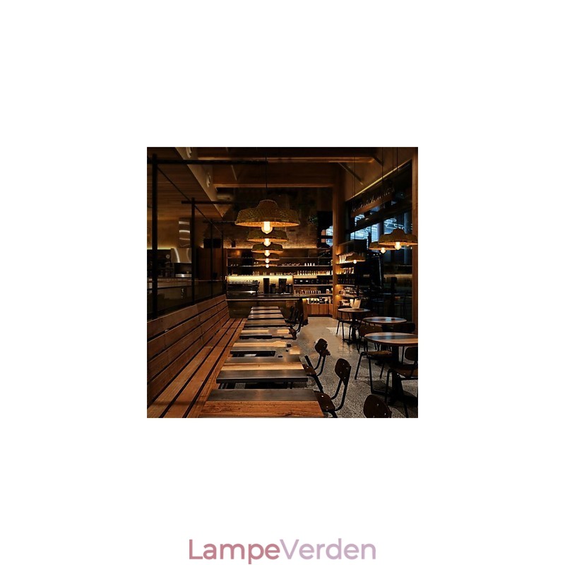 1 Leder af Americange Museum Creative Bamboo Straw hat Light Simple