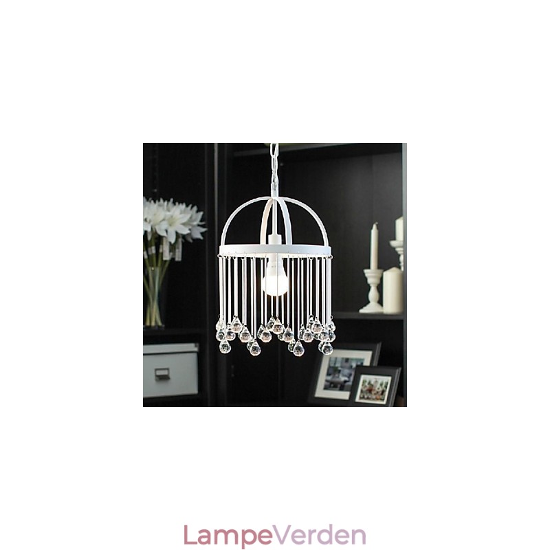 Moderne moderne traditionelle klassiske krystal mini stil maleri metal pendel lys