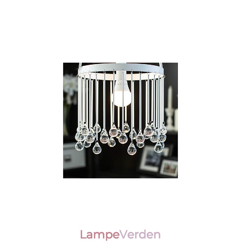 Moderne moderne traditionelle klassiske krystal mini stil maleri metal pendel lys
