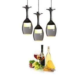 Pendellamper 3 lys rund bagplade Moderne moderne metal