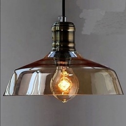 Enkel retro industriel glaspendel