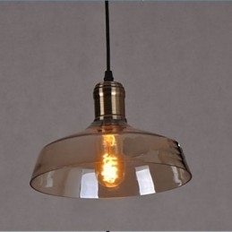 Enkel retro industriel glaspendel