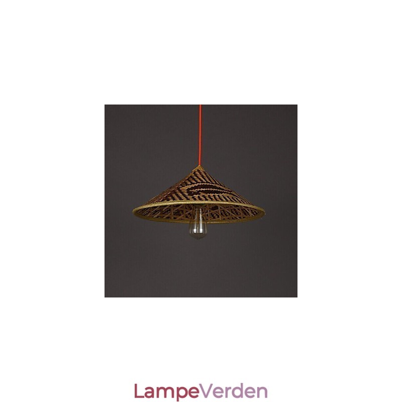 Bambus Hat Lysekrone Lysekrone Lampe Fisk Mennesker Hatte