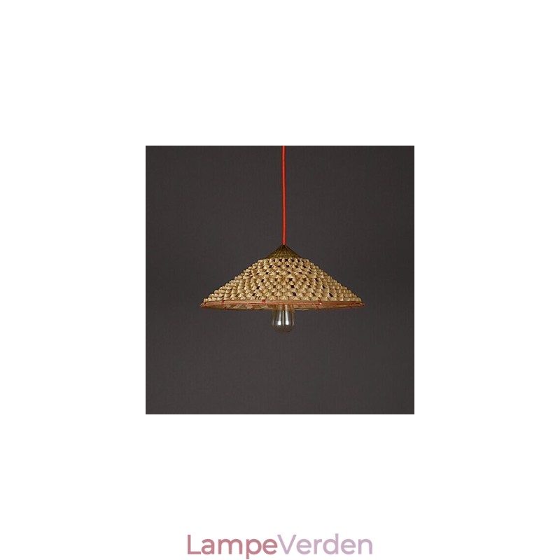 Vintage Farm Straw Bambus Lysekrone Lysekrone Lysekrone