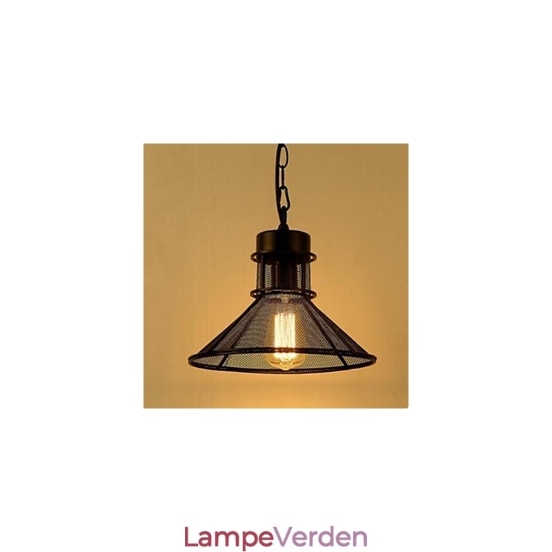 American Cafe Terrace Fashion Black Paraply Grid Droplight