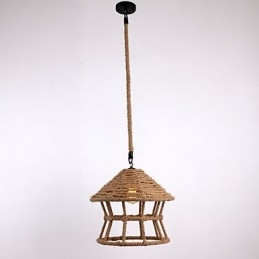 Rope 1 Light Pendel Light Contemporary Country