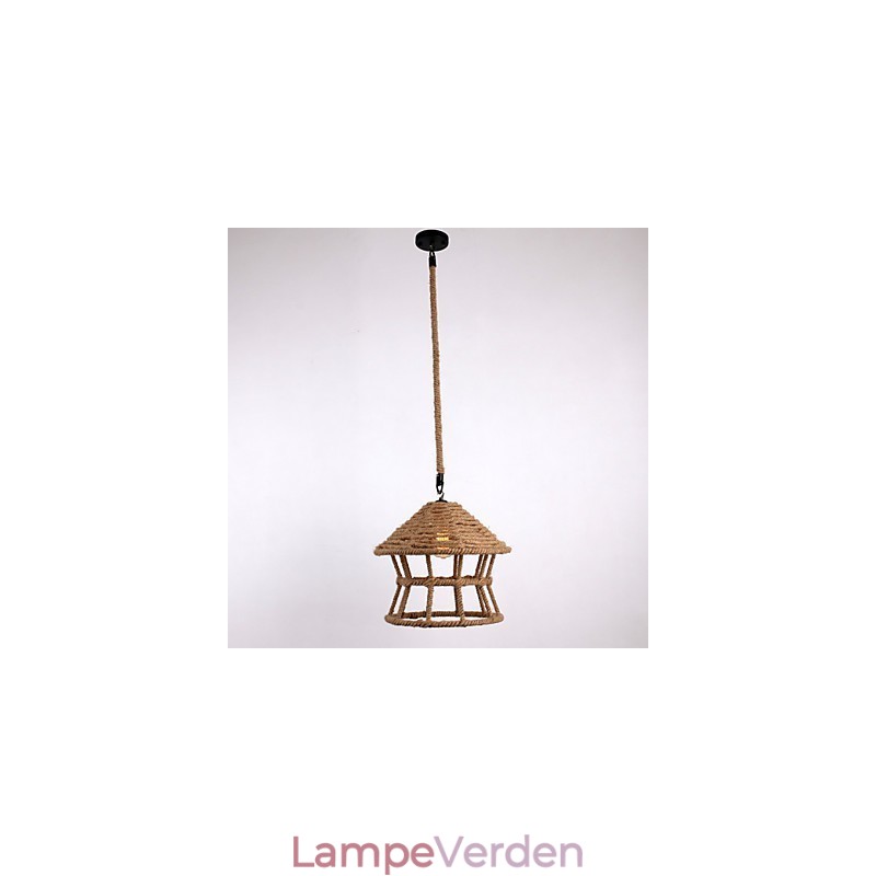 Rope 1 Light Pendel Light Contemporary Country