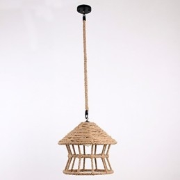 Rope 1 Light Pendel Light Contemporary Country