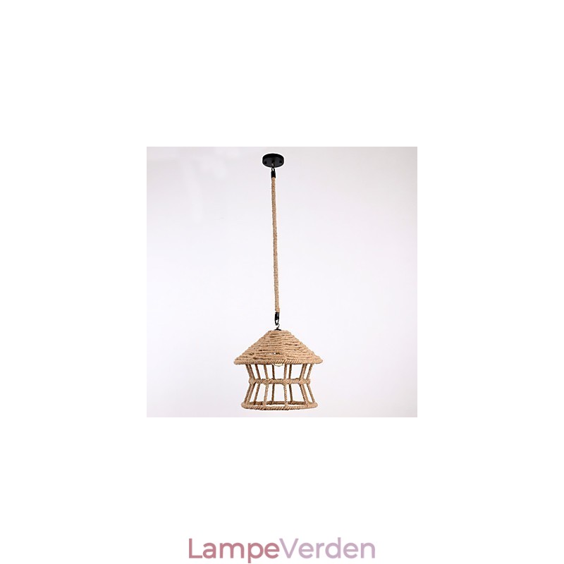 Rope 1 Light Pendel Light Contemporary Country