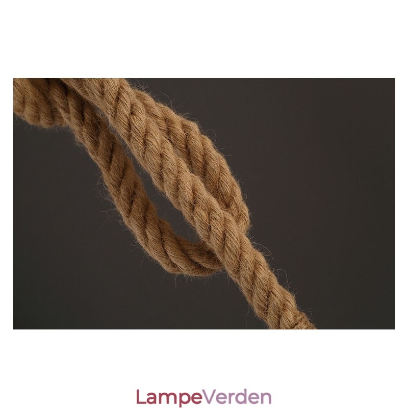 1 lys DIY kunst hampereb Light Creative hampereb lysekrone lang 100 cm Send 1 pære