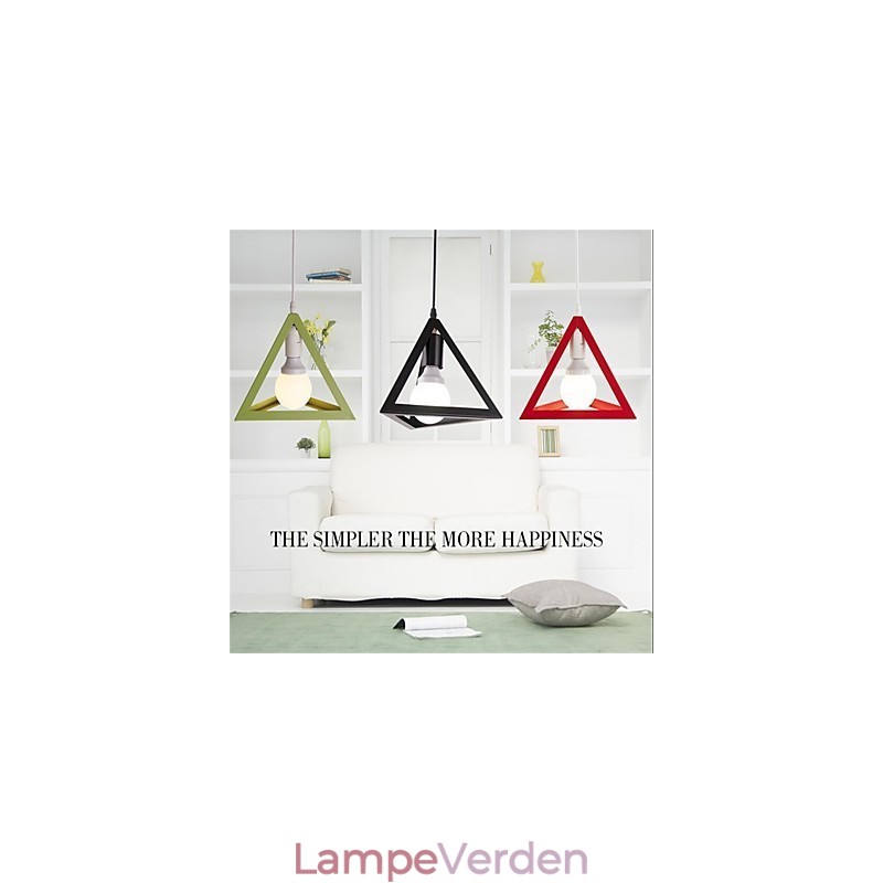 Amerikansk retro fuglebur form jern kunst lysekrone