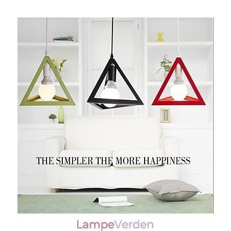 Amerikansk retro fuglebur form jern kunst lysekrone