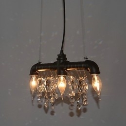 North American Style Creative 3 Light Pendant I Pipe Design